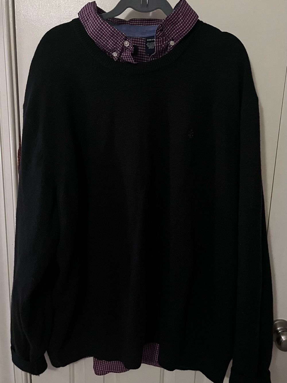 Men's 3X IZOD Black Crewneck Sweater - Classic Everyday Layering